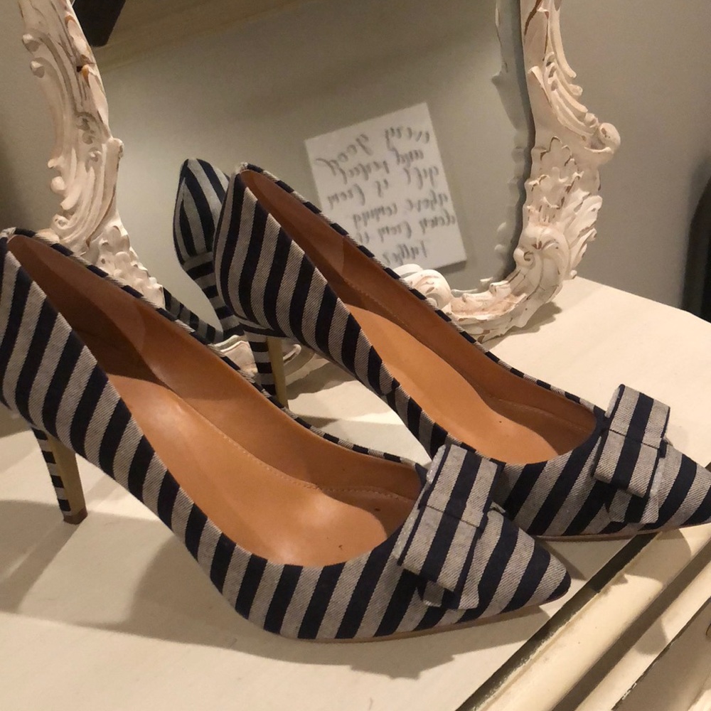 J. Crew factory navy heels